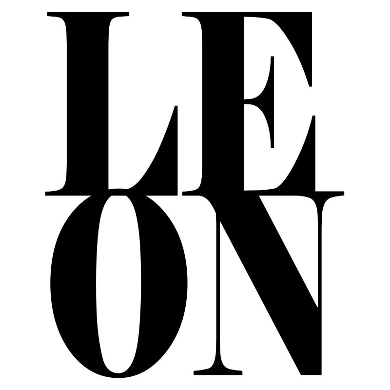 Leon Name First Name Modern Font Word Art