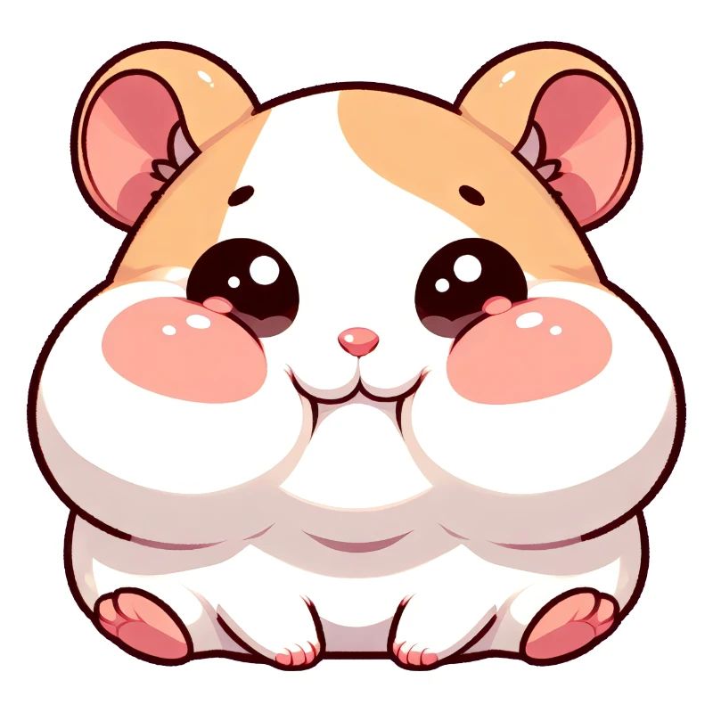 Süßer Hamster mit prallen Backen