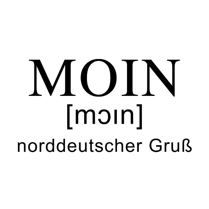 Moin Gruß mit Lautschrift
