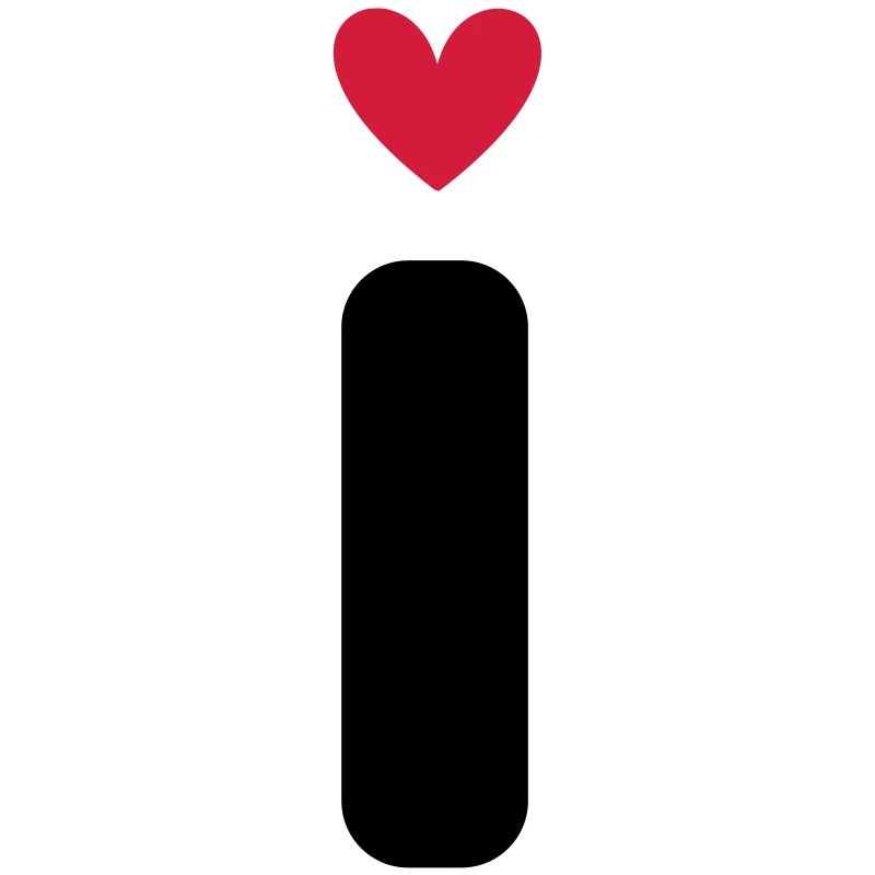 "I" mit Herzchen