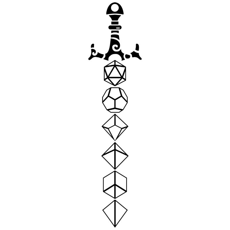 Dungeon Würfel Schwert