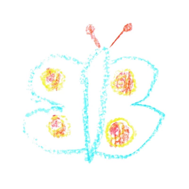 Schmetterling - von kindermalerei