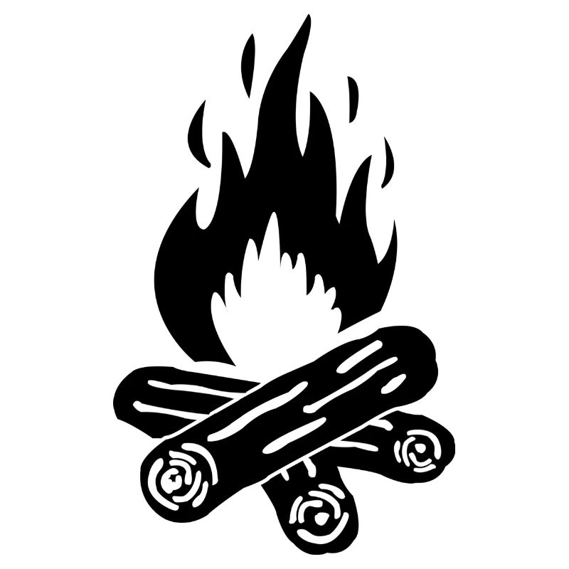 Feu de camp de camping