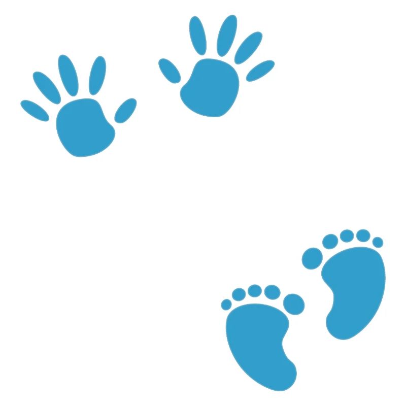 Grossesse empreinte main garçon bébé ventre