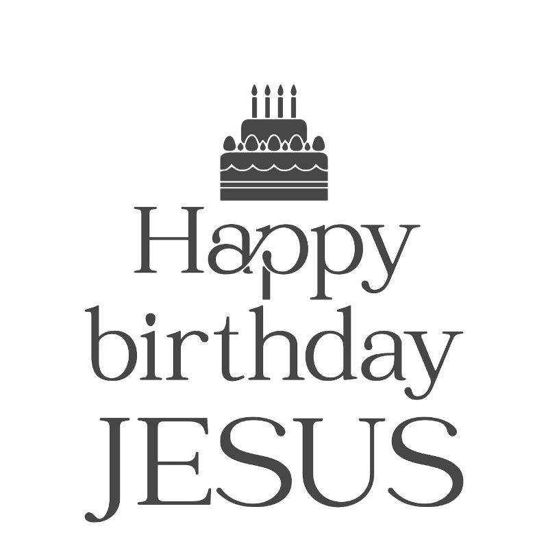 Conception chrétienne de Noël Joyeux anniversaire Jésus