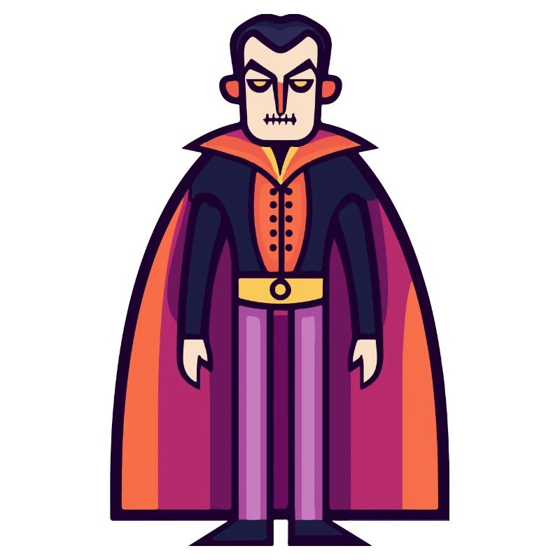 Vampire Halloween symbole bande dessinée