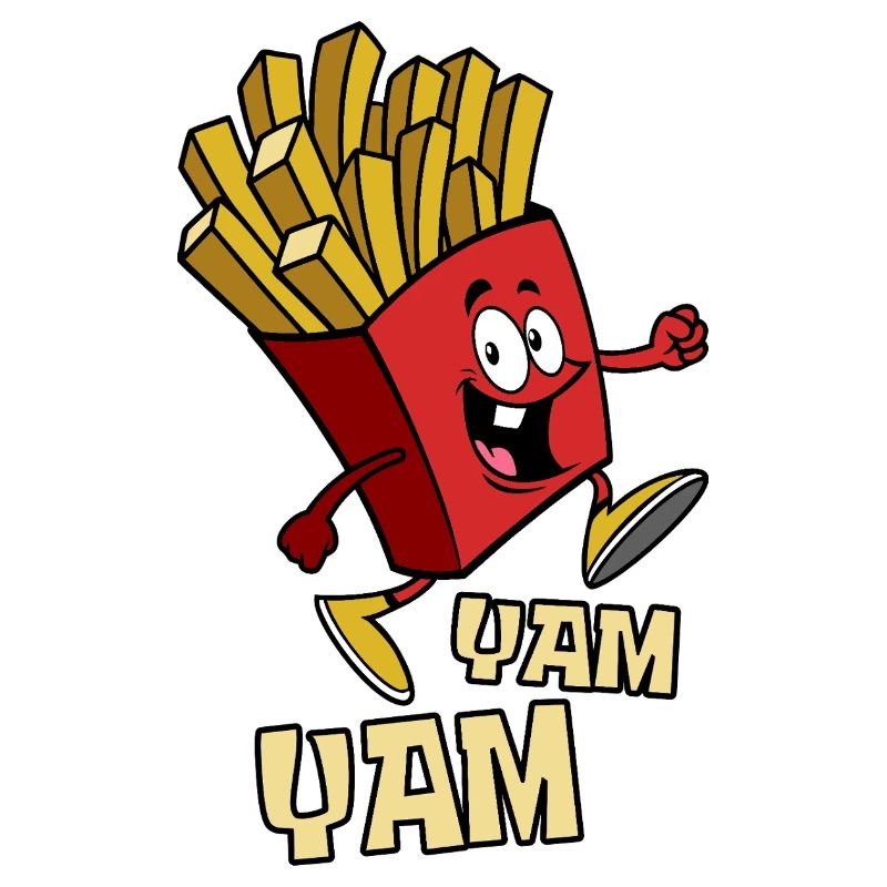 Frites igname, igname - restauration rapide - cadeau