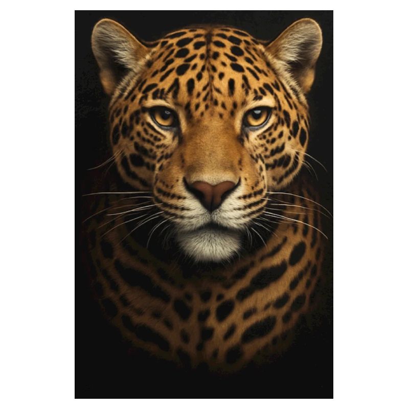 Datenanalyse-Illustration mit Leopard