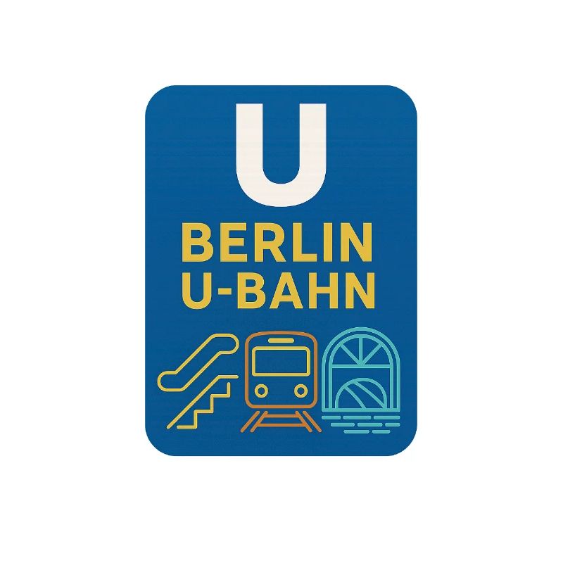 Dessin au trait de néon du U-Bahn de Berlin