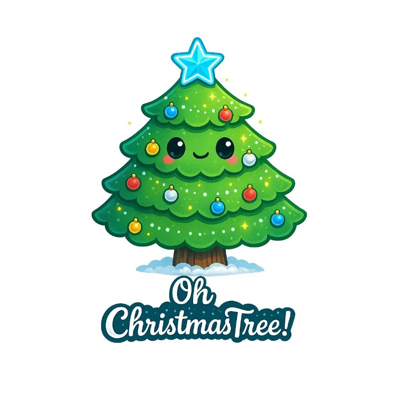 Cuddly Christmas tree with star
