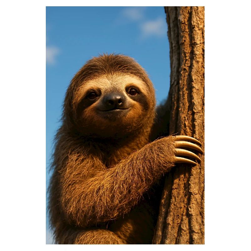 Sloth in the tree