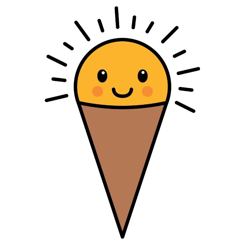 Kawaii Vanille Eis