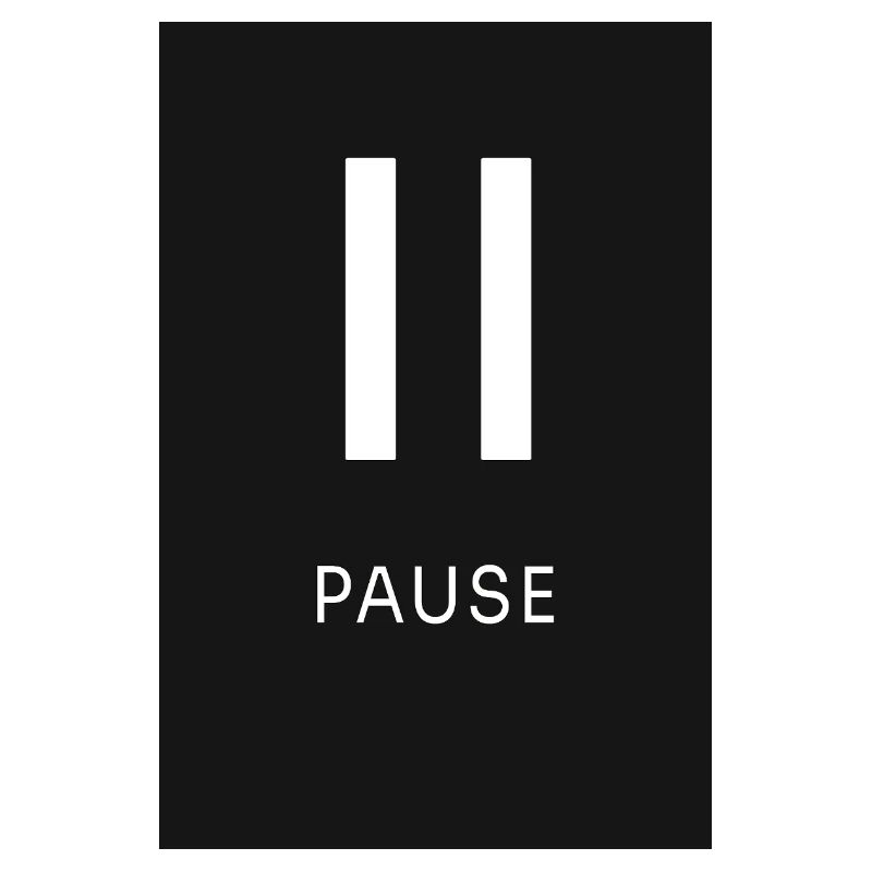Pause Zeichen Minimal Schwarz