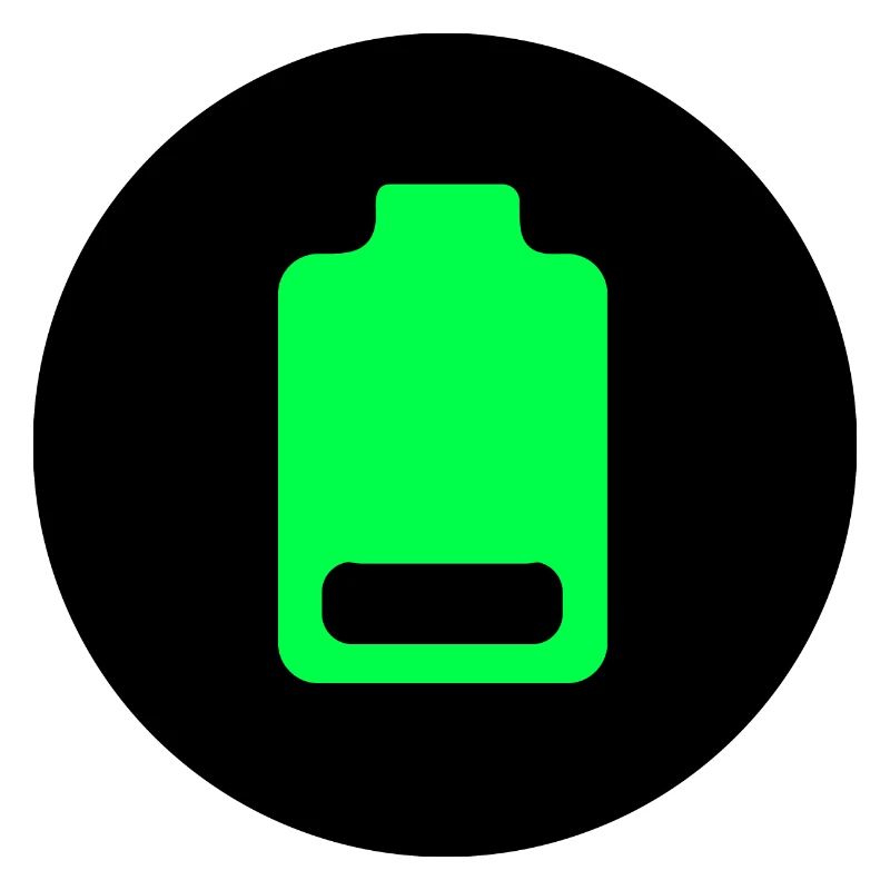 Runde schwache Batterie