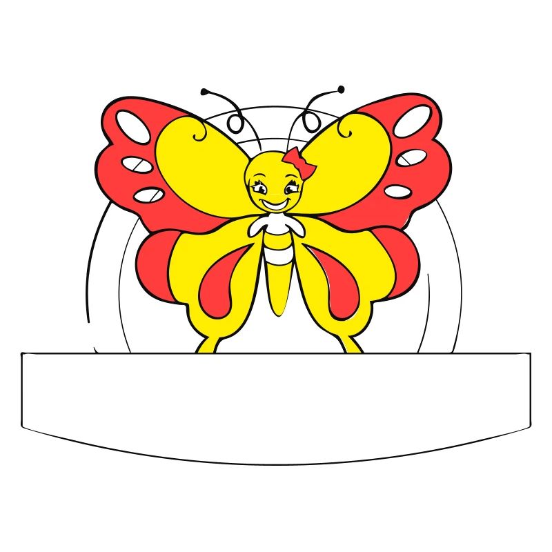 papillon coloré | Champ d’écriture >vectorgraphique