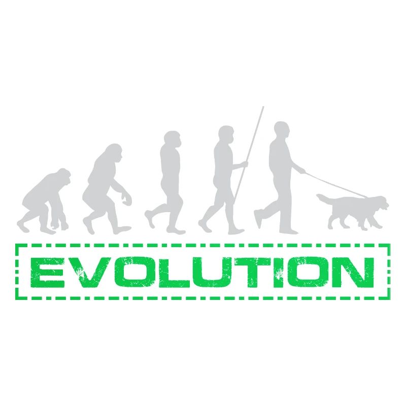 EVOLUTION DU CHIEN! T-shirt chien drôle