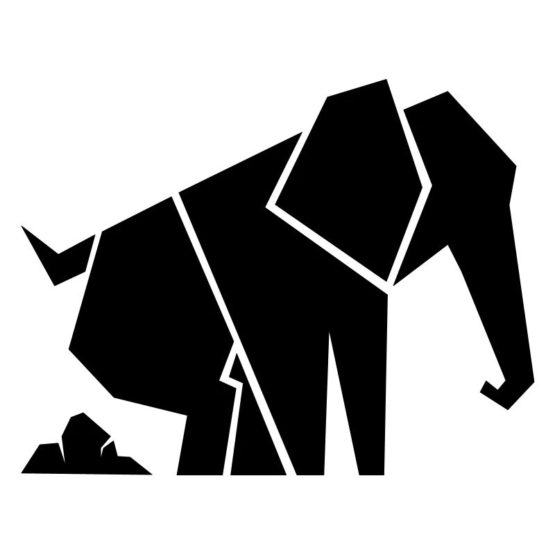 Eléphant géométrique