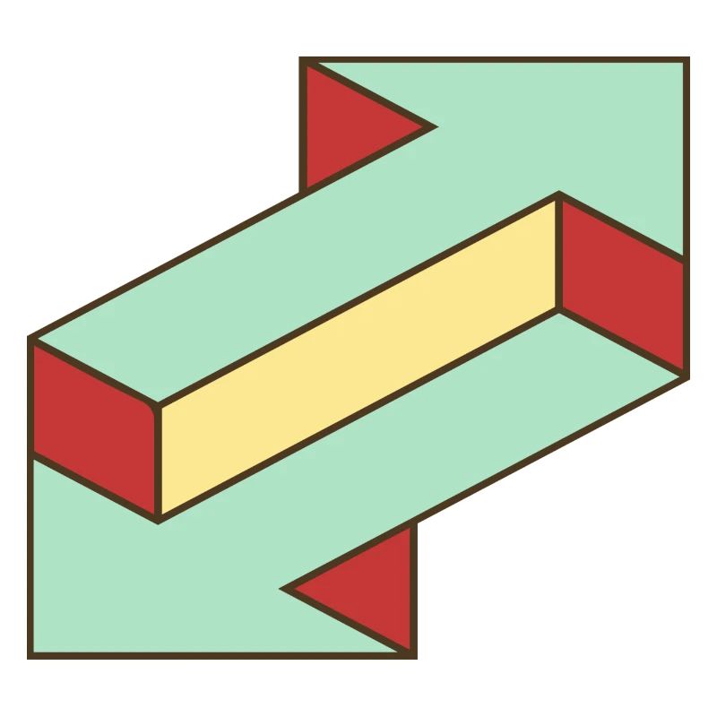Illusion Pfeil