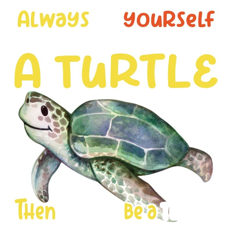Sei eine Schildkröte