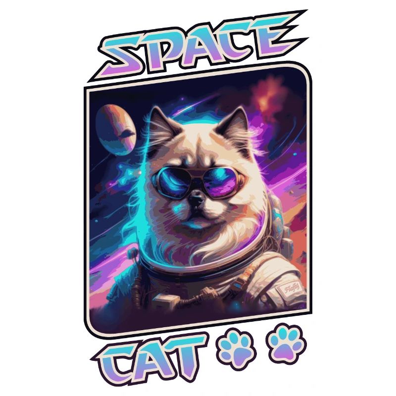 Chat de l'espace - sacré de Birmanie
