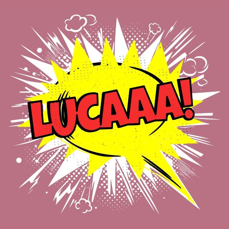 Luca Name Funny Speech Bubble Lucaaa!