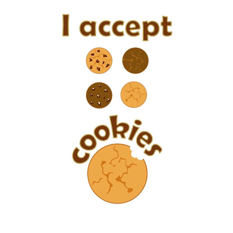 I accept cookies biscuits nerd sweets gift fun