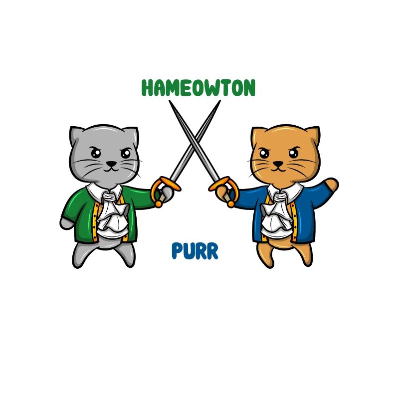 Hamilton Cat Aaron Purr Kätzchen Host Duell Geschenk