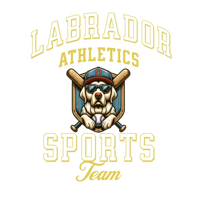 Labrador Athletics Baseball Mignon Conception d’équipe
