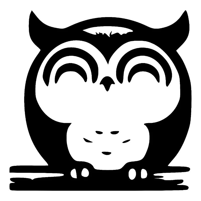 Cute Sleeping Owl