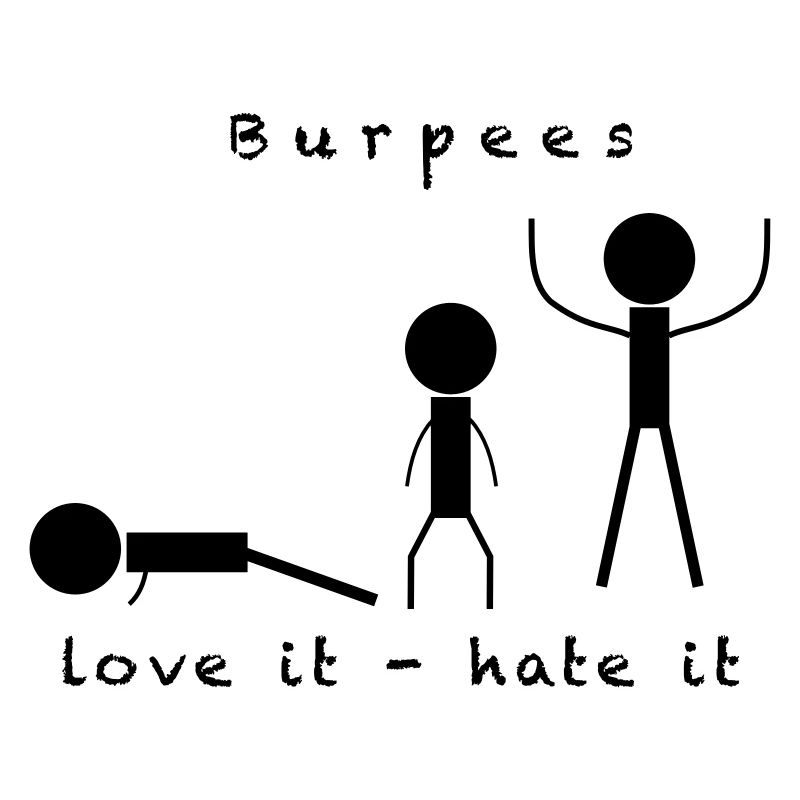 Burpees - Workout Training Fitness - Comic