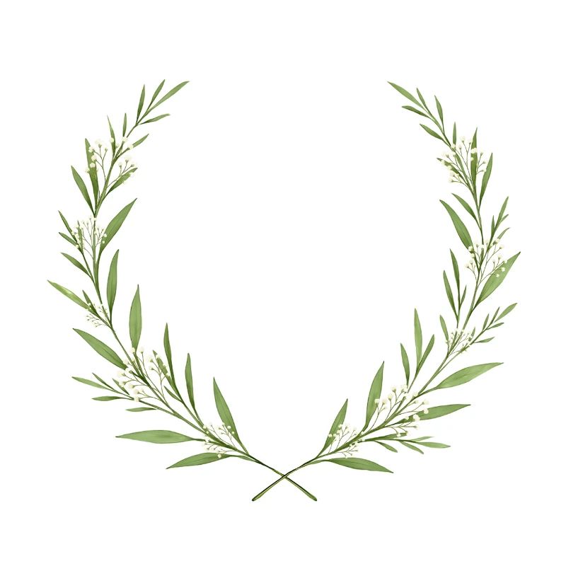 Eukalpytus Kranz - Crest, personalisierbar
