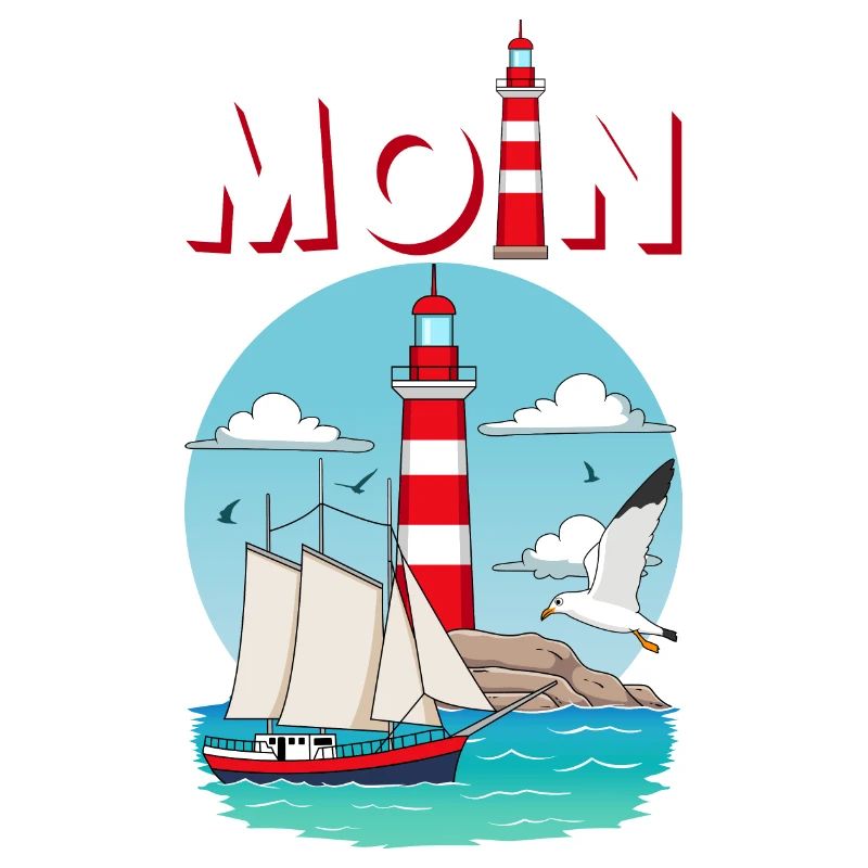 Moin Möwe Lighthouse Northern Germany