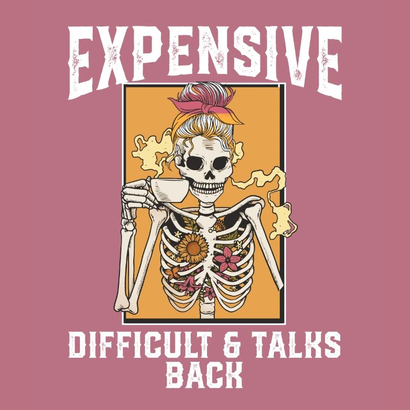 ex Skeleton Drinking Coffee Expensive Difficult An