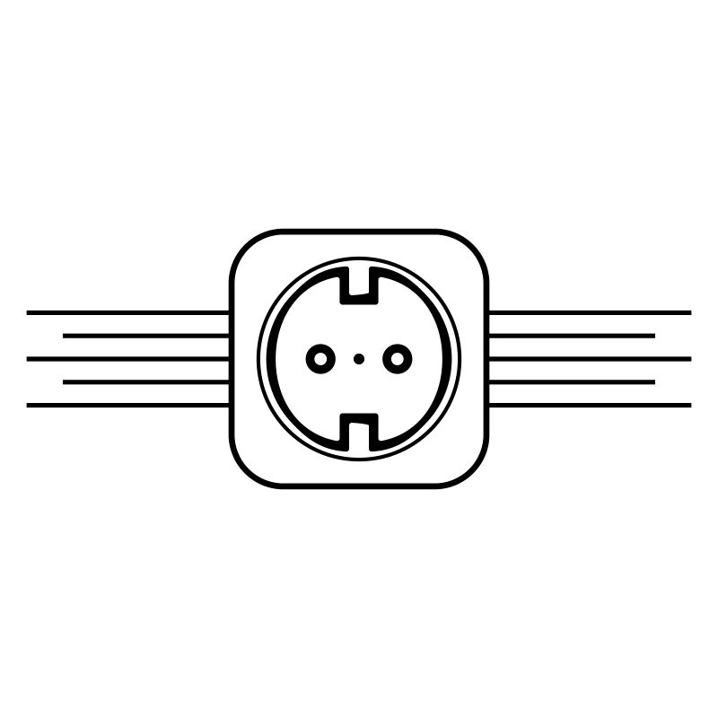 Steckdose Icon Strom