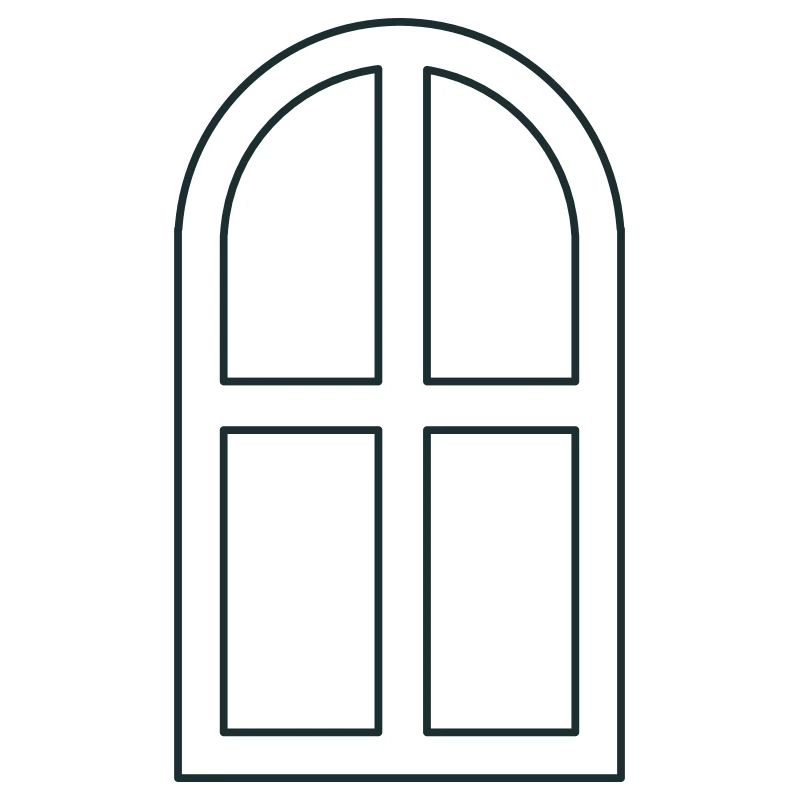 Arch window open