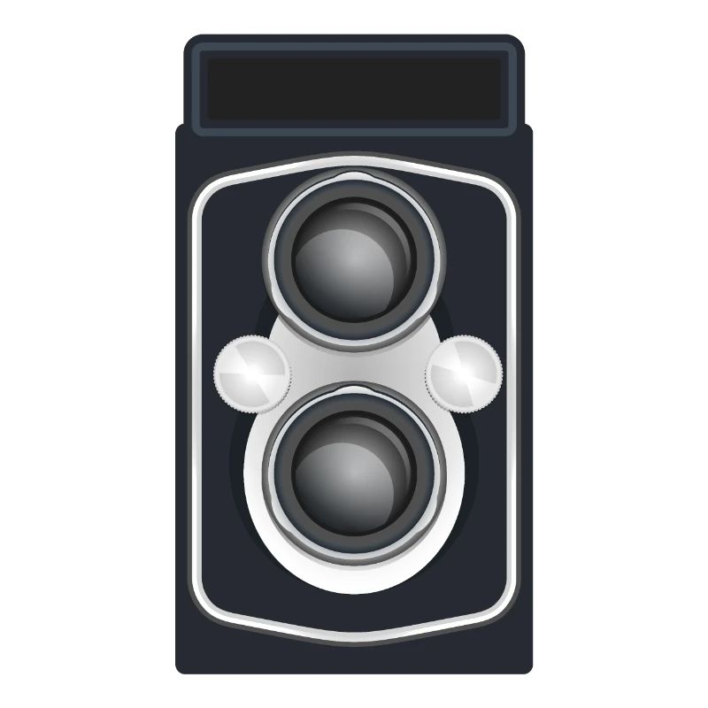 Caméra reflex à double objectif propre