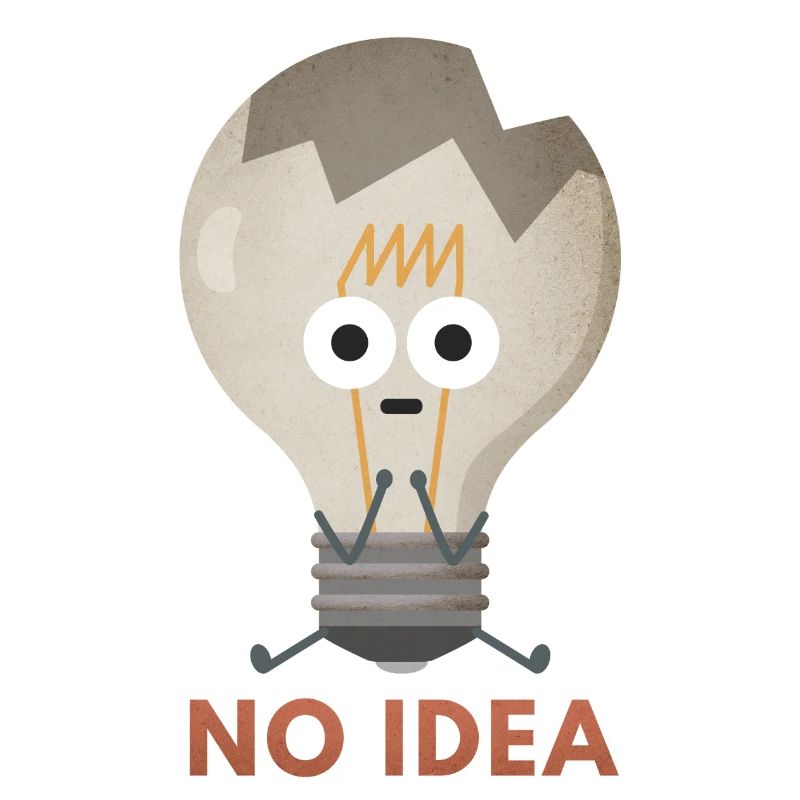 No Idea light bulb