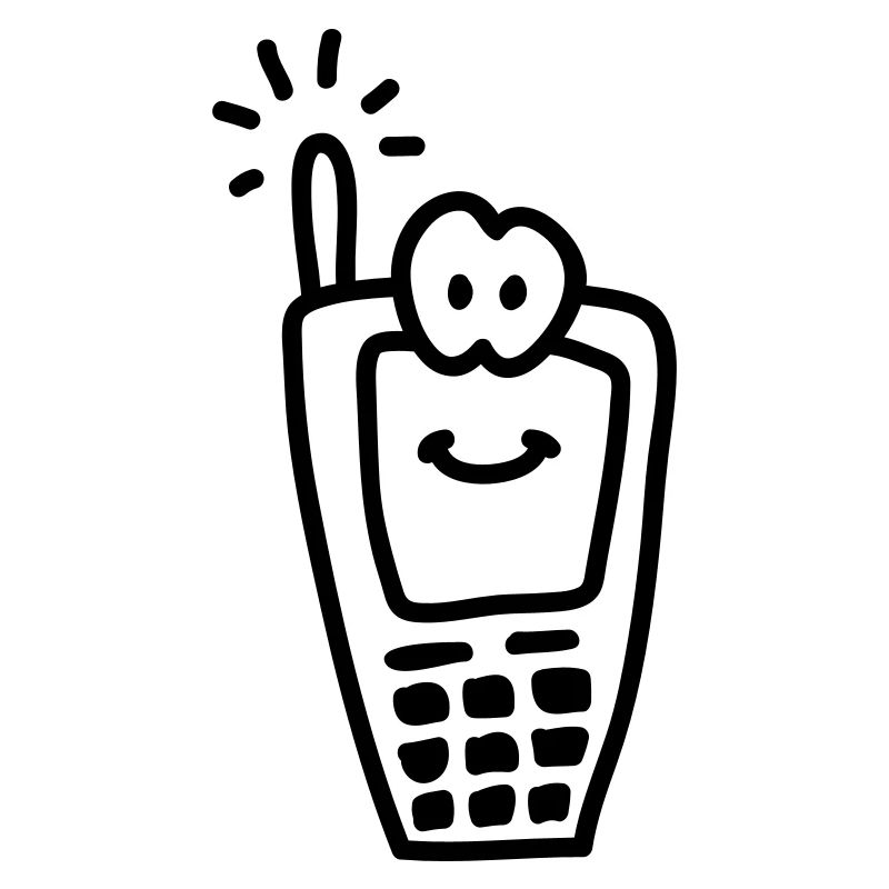 Joyeux téléphone mobile - Line