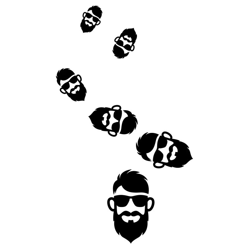 Gesicht bart symbol