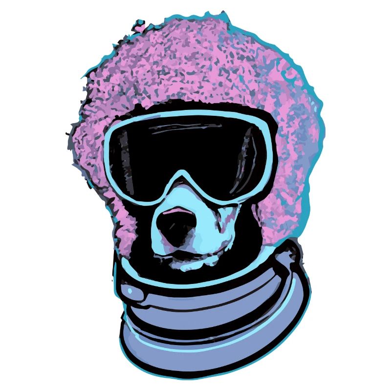 Synthwave Caniche Chien Chiot