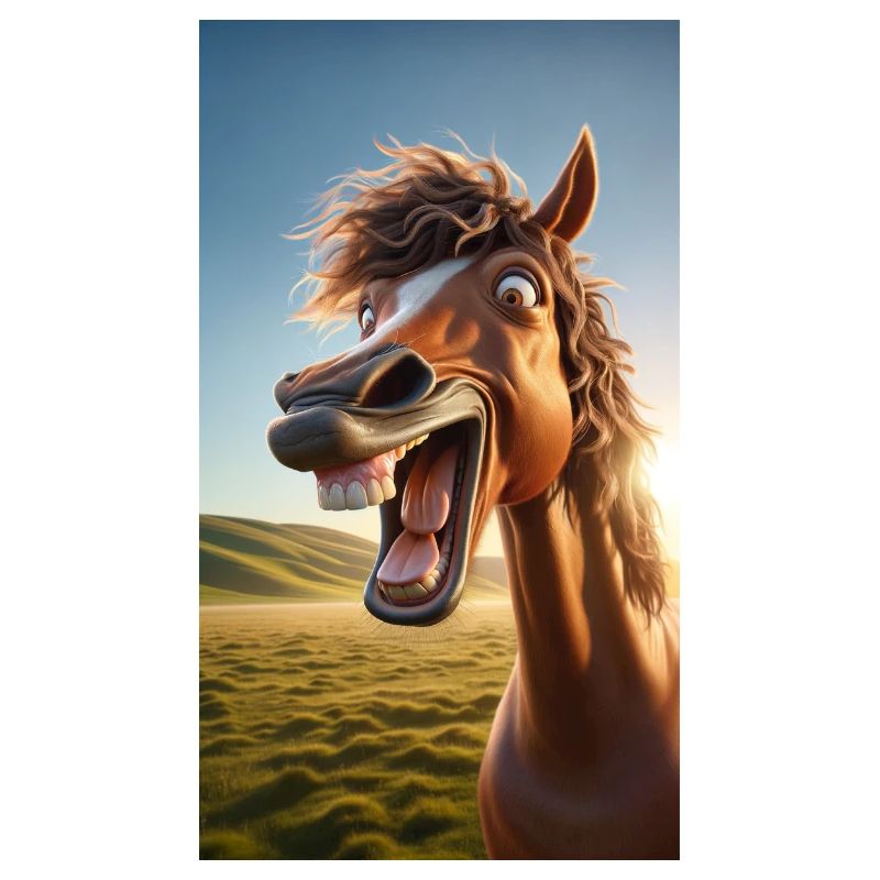 Lachendes Pferd