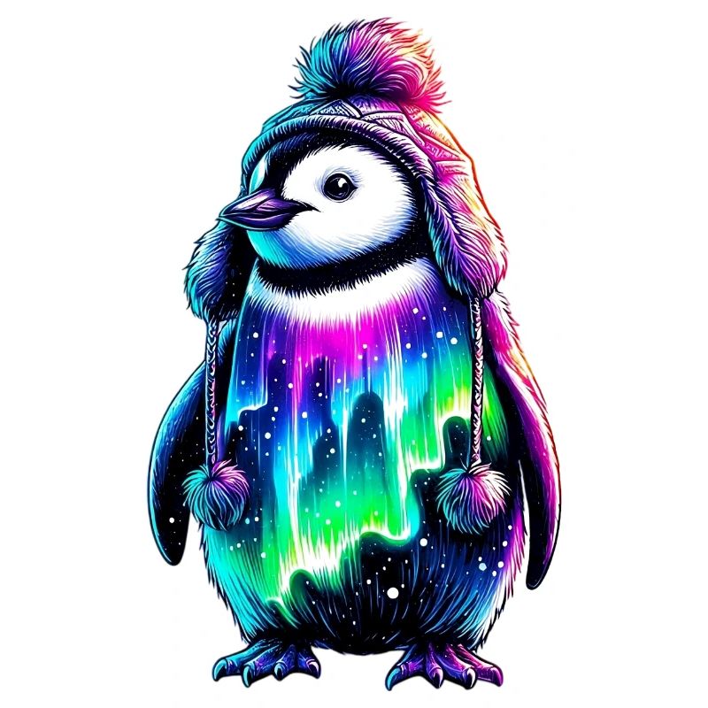 Aurora Borealis Pinguin