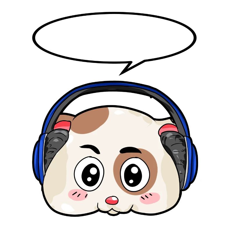 Hamster mit Kopfhörer