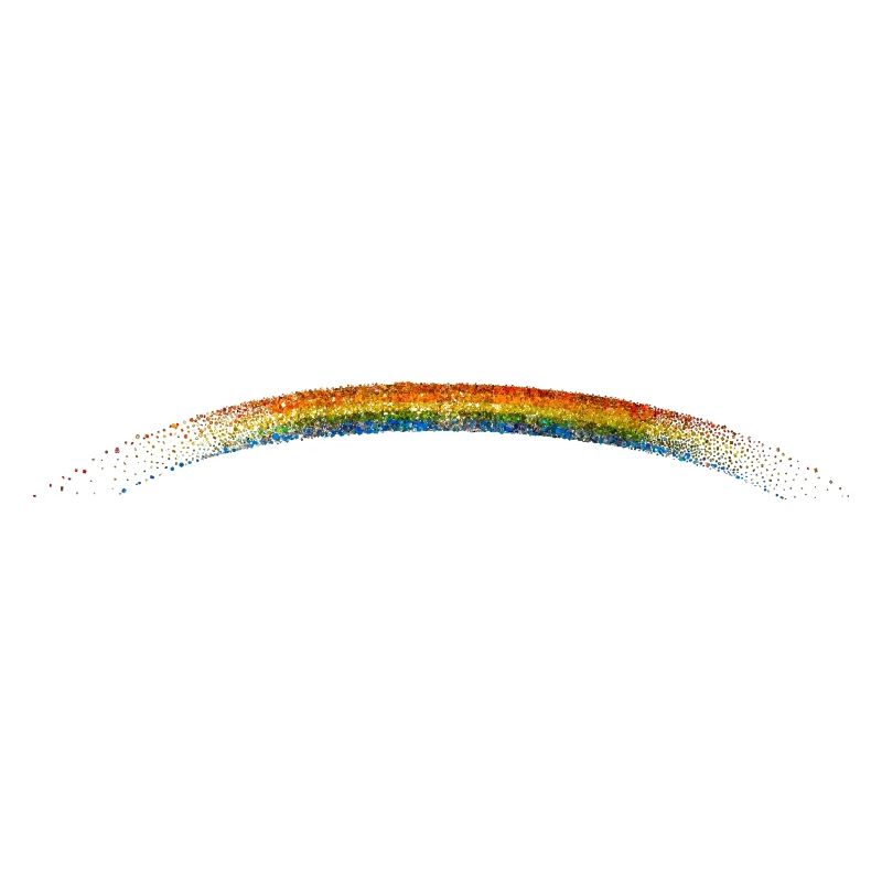 glitzernder Regenbogen