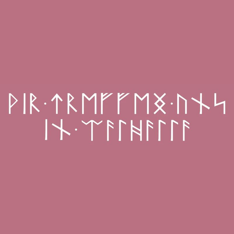 We meet in Valhalla Runic Script Teutons