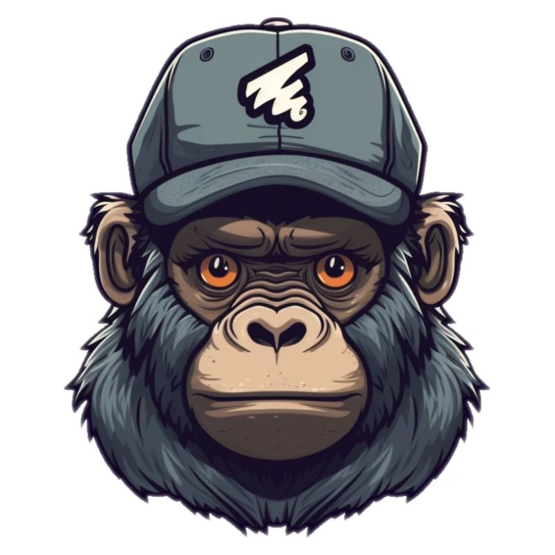 Singe avec casquette