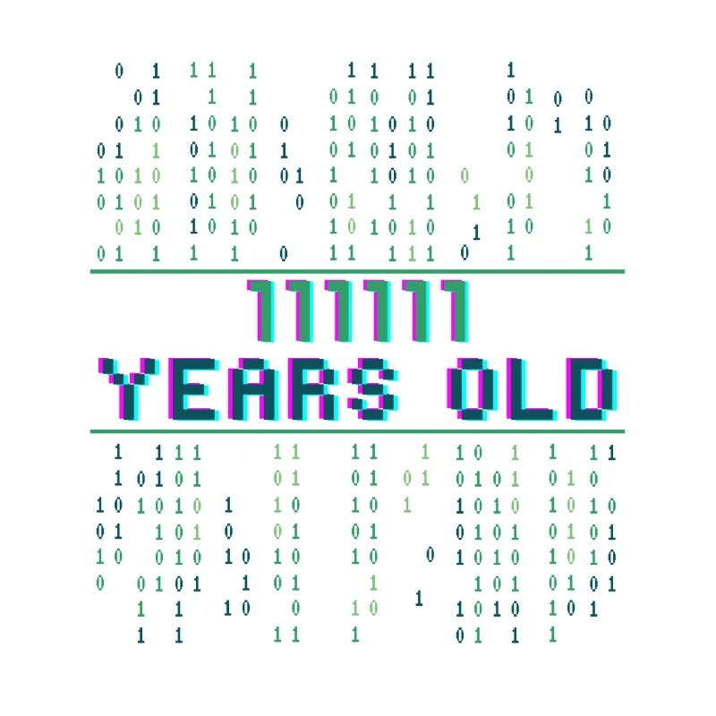 63. Geburtstag 63 Jahre alt Binärcode Coder