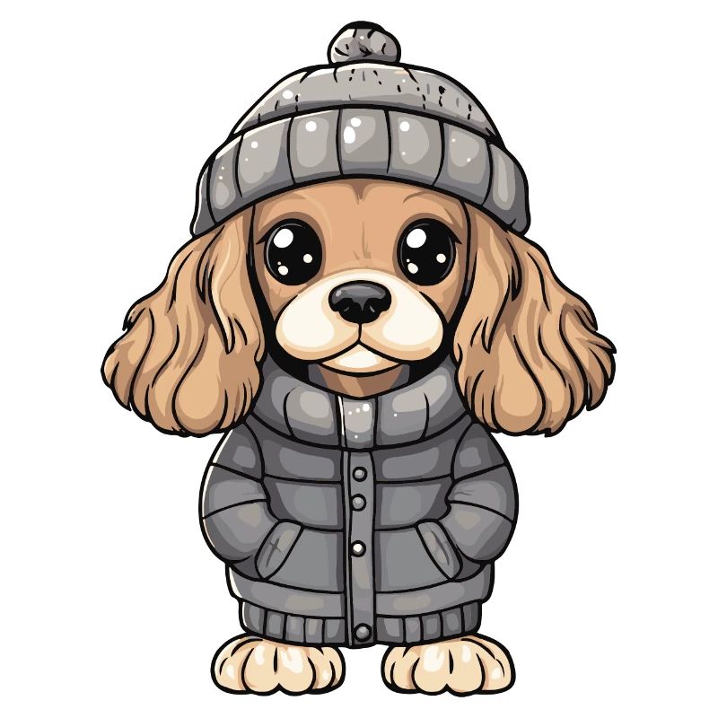 Cocker Spaniel Dog Winter
