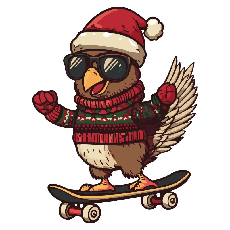 Dinde Noël drôle