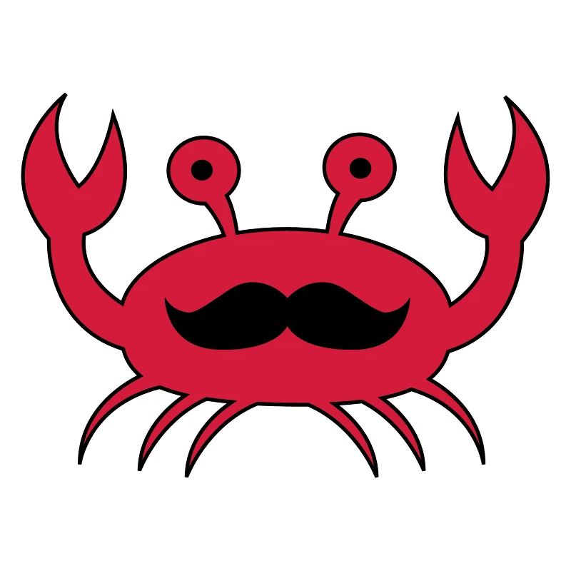 krabe mit mustache
